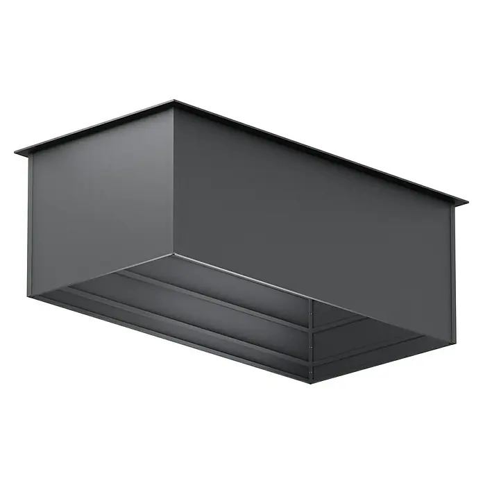 Gardol Hochbeet - L x B x H: 2 x 1 x 0,76 m, Stahl, Anthrazit - Diagonale Ansicht
