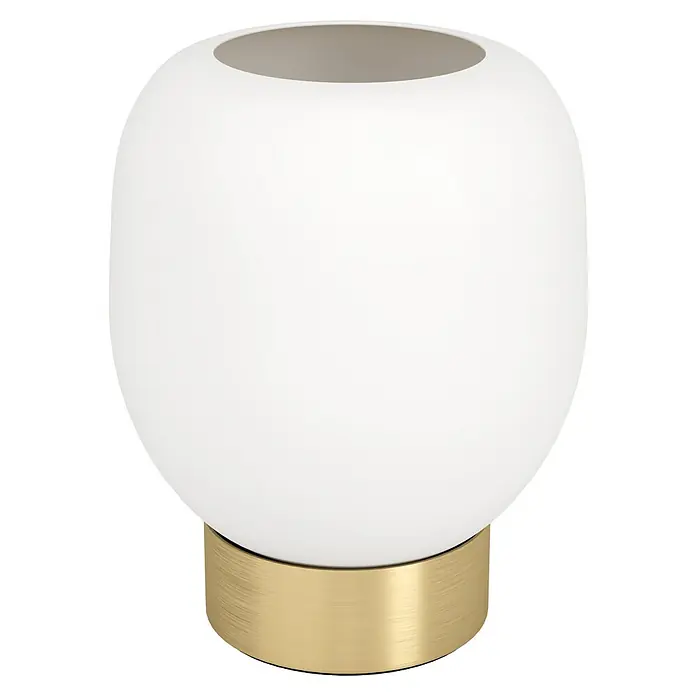 Eglo Manzanares Tischleuchte rund - 40 W, Ø x H: 145 mm x 18 cm, Gold, E27 - Vorderansicht
