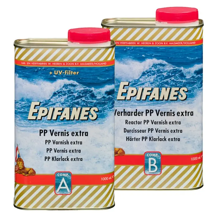 Epifanes Vernis PP Extra met UV filter - 2 l, Hoogglans - Vooraanzicht