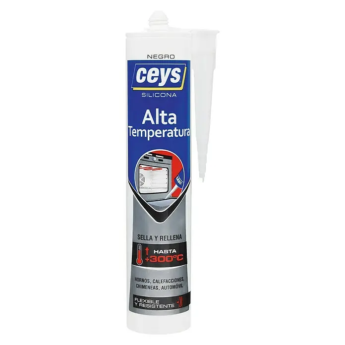 Ceys Silicona de alta temperatura - Negro