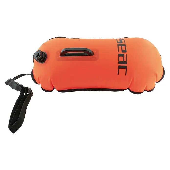 Seac Sub Boya de señalización de rescate Hydra - Naranja, Capacidad: 20 l - Vista angular