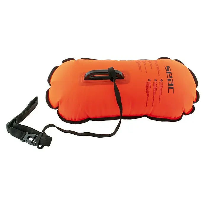 Seac Sub Boya de señalización de rescate Hydra - Naranja, Capacidad: 20 l - Vista angular