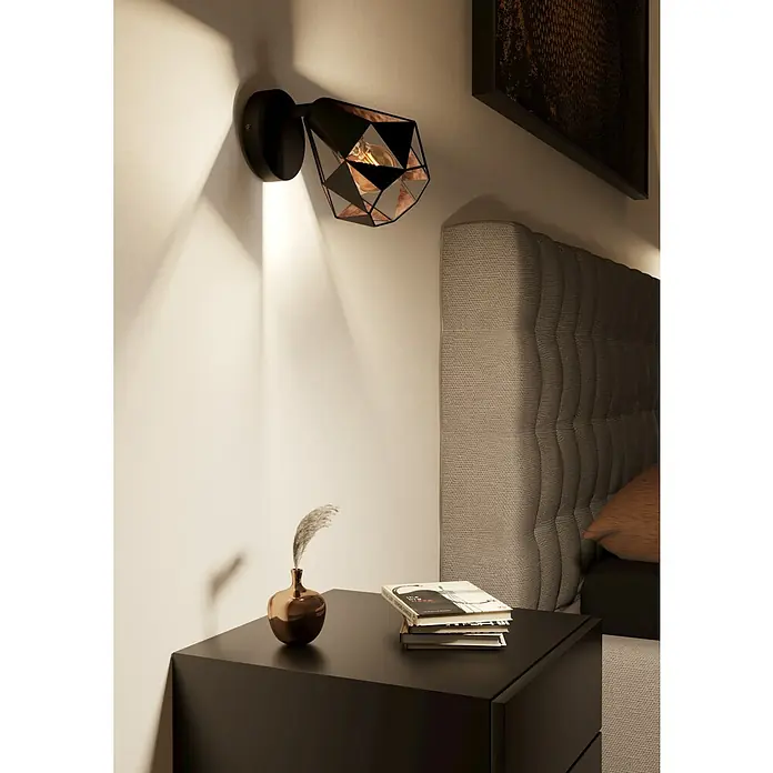 Eglo Carlton 7 Deckenstrahler - 40 W, Schwarz/Kupfer-antik, E27, 1 Stk. - Stimmungsaufnahme