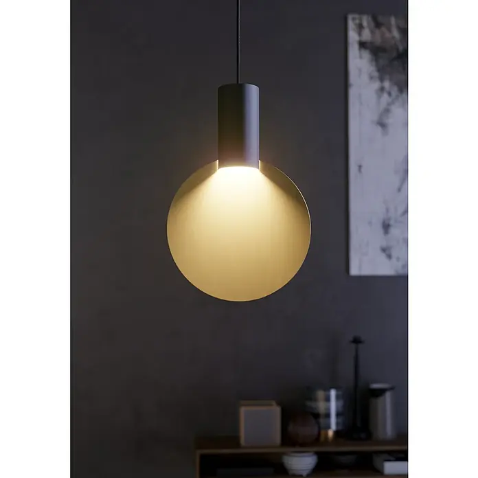 Eglo Pendelleuchte - 4,5 W, Schwarz/Gold, GU10, 1 Stk. - Stimmungsaufnahme