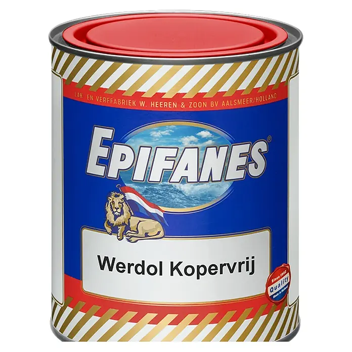 Epifanes Onderwaterverf Werdol Kopervrij - Rood, 2 l - Vooraanzicht