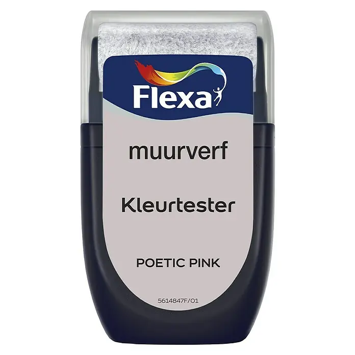 Flexa Kleurtester - Poetic Pink, 30 ml - Vooraanzicht