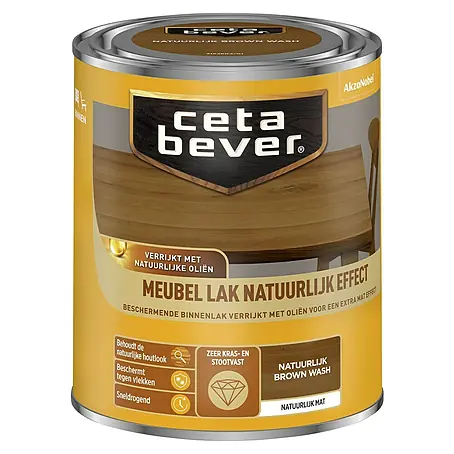 Cetabever  Blanke meubellak Natuurlijk Effect