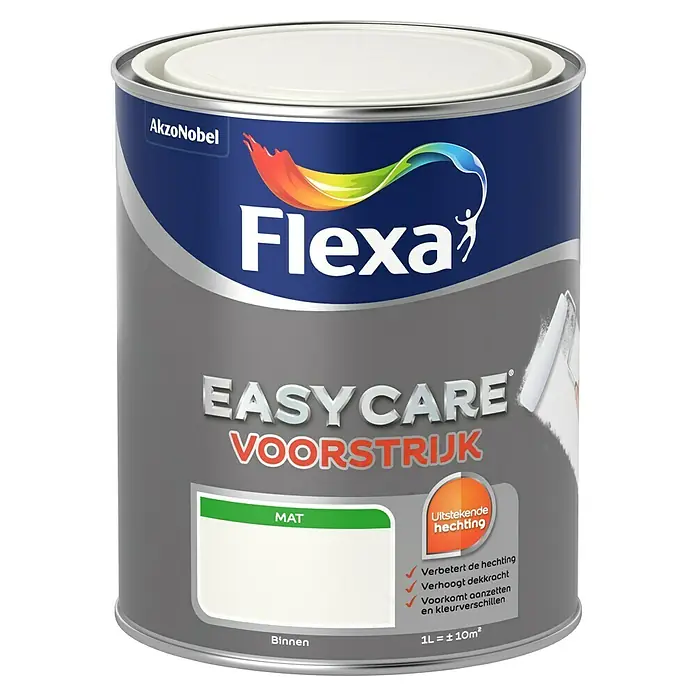 Flexa Easycare Voorstrijk - 1 l, Wit - Vooraanzicht