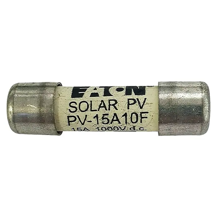 Base portafusibles y fusible 15A - Negro - Vista frontal