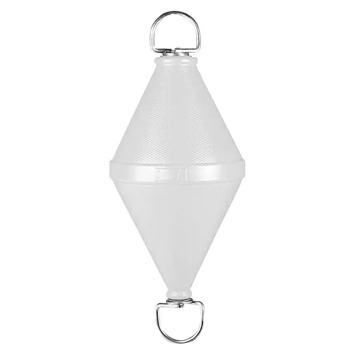 Boya de señalización de amarre - Diámetro: 32 cm, Altura: 80 cm, Blanco - Vista frontal