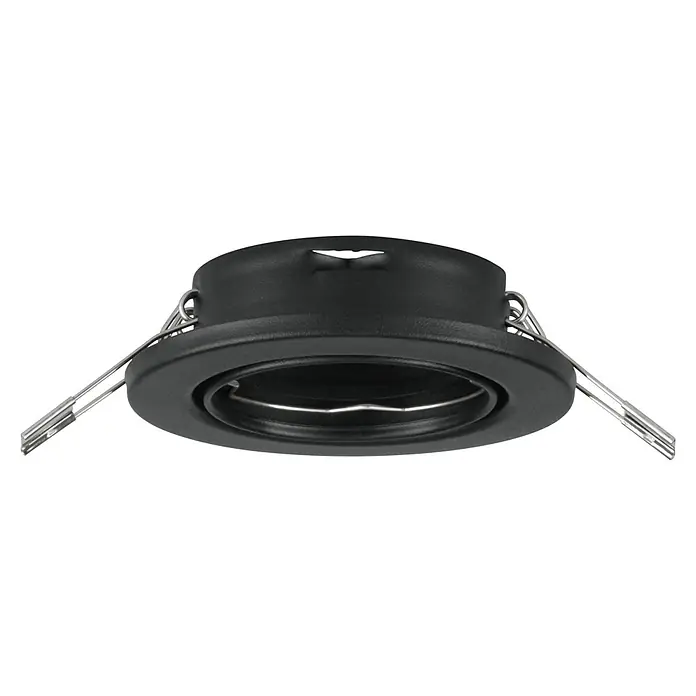 Eglo LED-Einbauspot Agulo - Durchmesser: 86 mm, Schwarz - Diagonale Ansicht