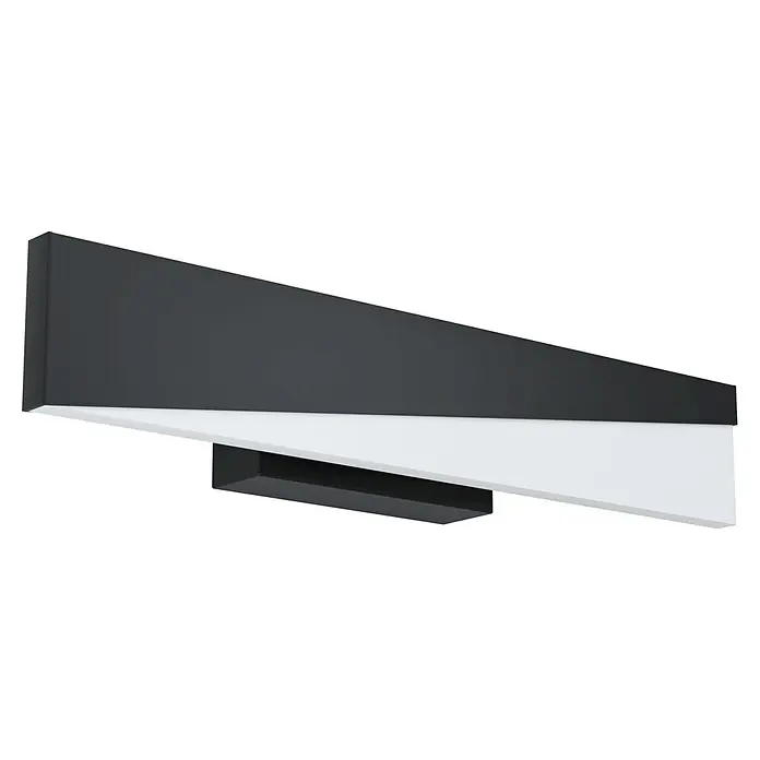 Eglo Isidro LED-Wandleuchte - 9 W, Schwarz, Warmweiß - Diagonale Ansicht