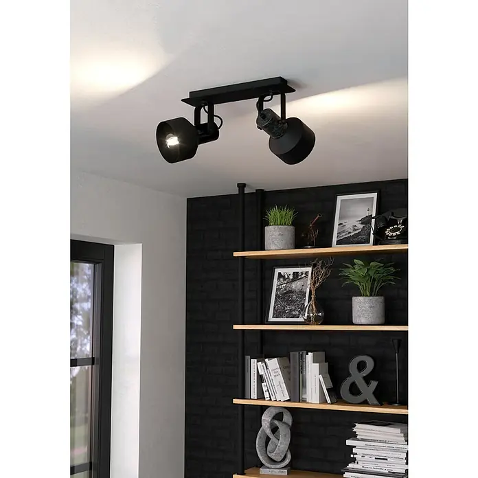 Eglo Casibare Deckenstrahler - 56 W, Schwarz, E27, 2 Stk. - Stimmungsaufnahme