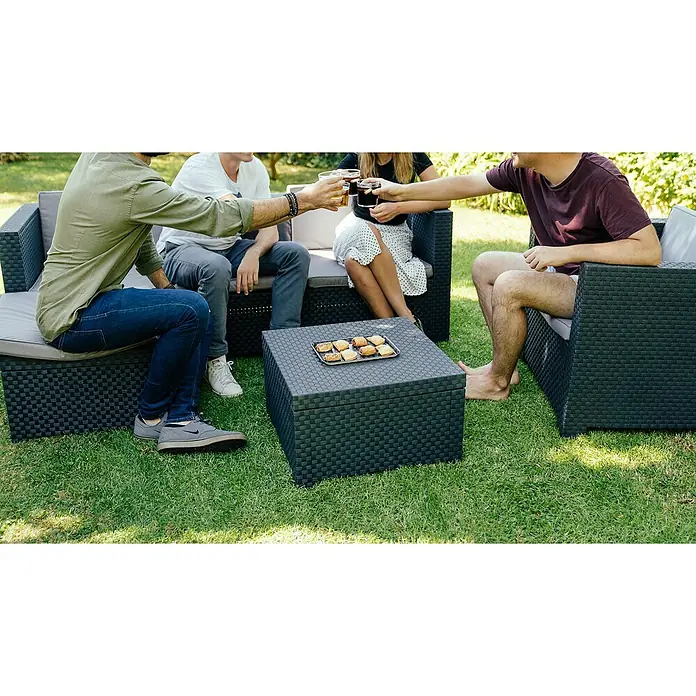 Conjunto de muebles Manhattan - 3 piezas, Graphite - Producto en uso