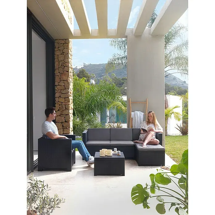 Conjunto de muebles Manhattan - 3 piezas, Graphite - Producto en uso