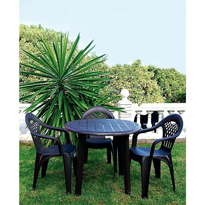 Silla de jardín Cancún - Marrón - Foto ambiente