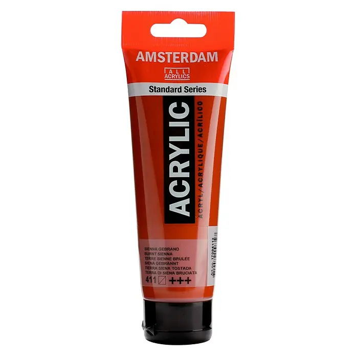Talens Amsterdam Pintura acrílica Standard - Tierra Siena tostada, 120 ml, Tubo