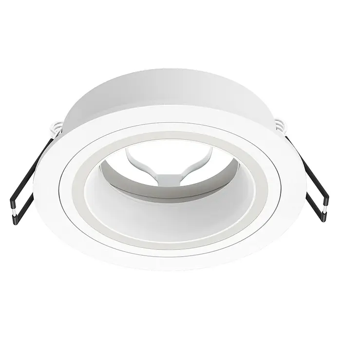 Eglo LED-Einbauspot CAROSSO - Durchmesser: 9,3 cm, Weiß - Diagonale Ansicht