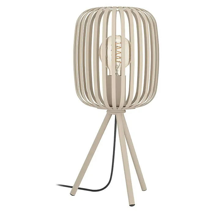 Eglo Romazzina Tischleuchte - 40 W, Sand, E27 - Vorderansicht