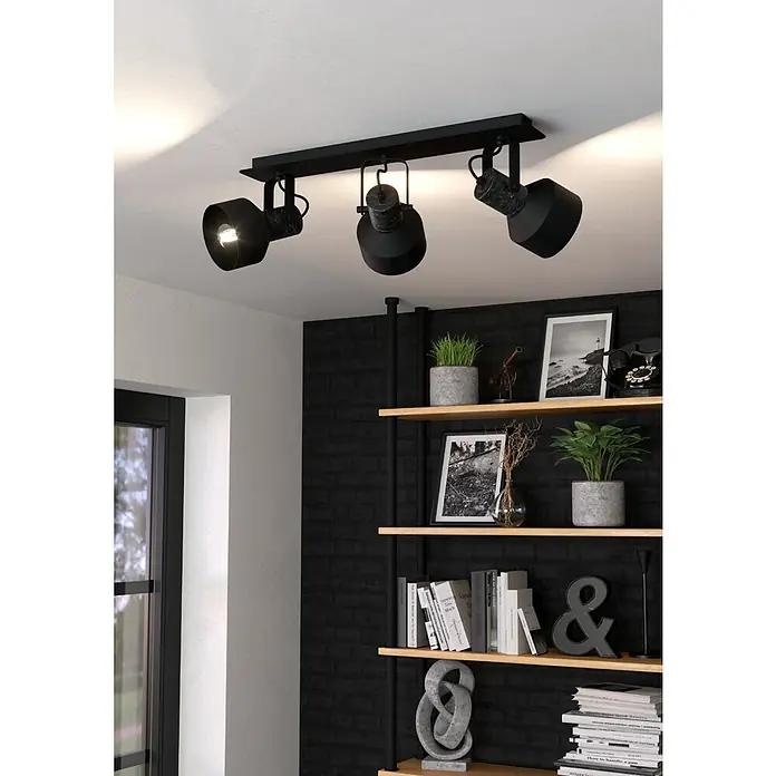 Eglo Casibare Deckenstrahler - 84 W, Schwarz, E27, 3 Stk. - Stimmungsaufnahme