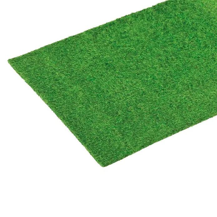 Rasenteppich Meterware Hockey - Breite: 400 cm, Ohne Noppen, Grün - Detailaufnahme