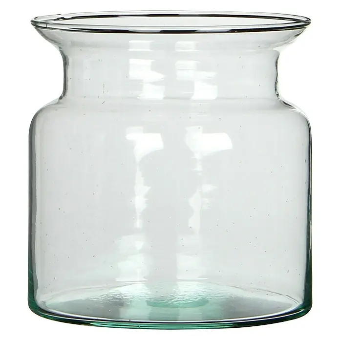 Jarrón de vidrio Mathew - Ø x Al: 15 x 15 cm, Transparente