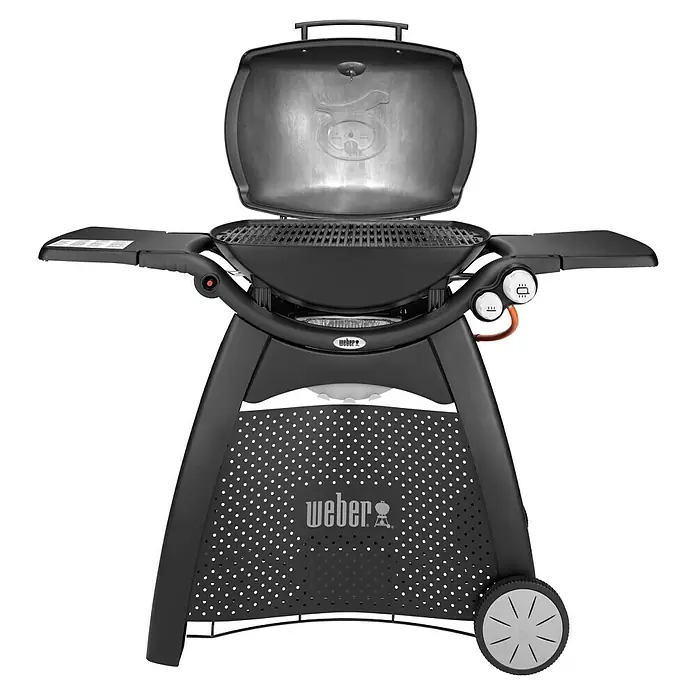 Weber Barbacoa de gas Q3000 - Superficie parrilla: 64 x 45 cm, 6,4 kW - Vista frontal