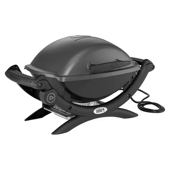 Weber Barbacoa eléctrica Q 1400 - 2,2 kW, Superficie parrilla: 49 x 39 cm - Vista angular