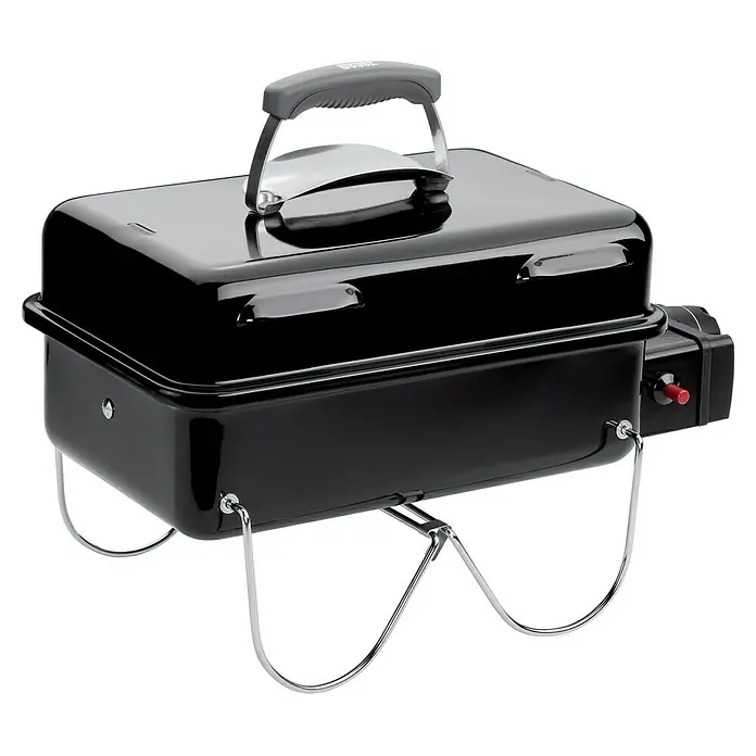 Weber Go-Anywhere Barbacoa de carbón - Negro, Superficie parrilla: 42 x 26 cm - Vista angular
