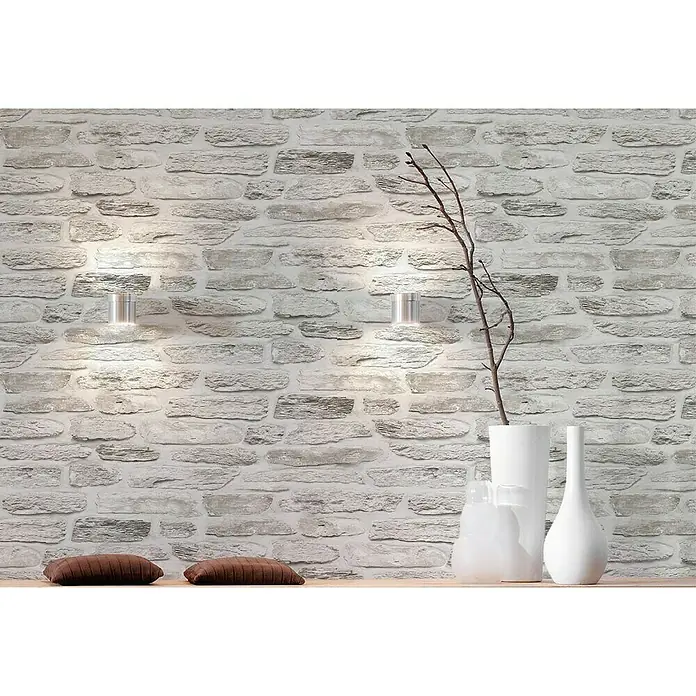 AS Creation Il Decoro Vliestapete - Beige, Steinoptik, 10,05 x 0,53 m - Stimmungsaufnahme