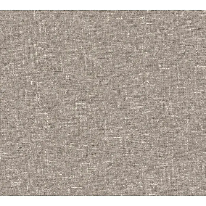 AS Creation Linen Style Vliestapete Meliert - Taupe, Uni, 10,05 x 0,53 m - Detailaufnahme