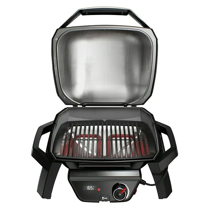 Weber Barbacoa eléctrica Pulse 1000 - 1,8 kW, Superficie parrilla: 41 x 31 cm - Vista frontal