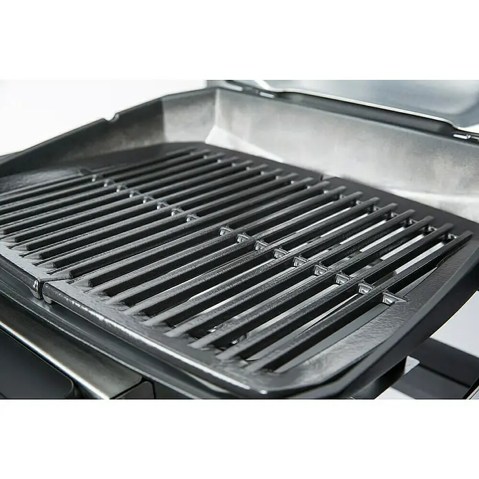 Weber Barbacoa eléctrica Pulse 1000 - 1,8 kW, Superficie parrilla: 41 x 31 cm - Primer plano