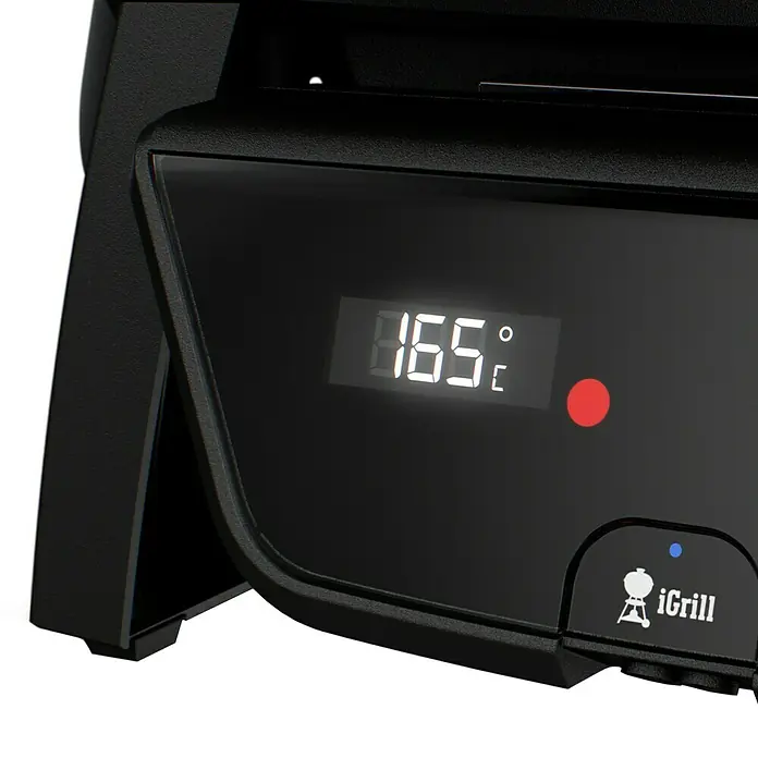 Weber Barbacoa eléctrica Pulse 1000 - 1,8 kW, Superficie parrilla: 41 x 31 cm - Primer plano