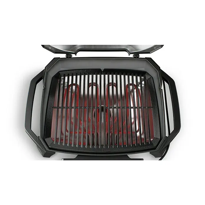 Weber Barbacoa eléctrica Pulse 2000 - 2,2 kW, Superficie parrilla: 49 x 39 cm - Primer plano
