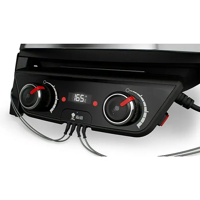 Weber Barbacoa eléctrica Pulse 2000 - 2,2 kW, Superficie parrilla: 49 x 39 cm - Primer plano