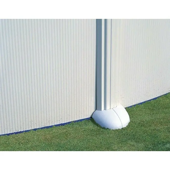 Gre Piscina circular desmontable Atlantis - Ø x Al: 350 x 132 cm, 11.250 l, Blanco - Foto ambiente