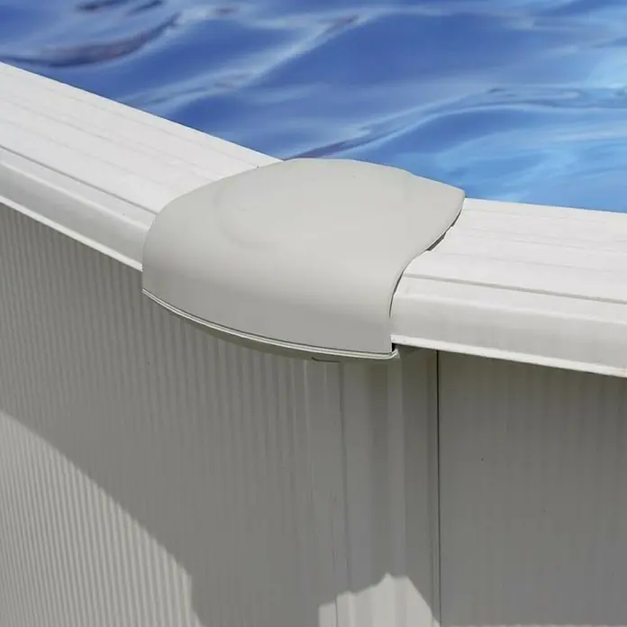 Gre Piscina circular desmontable Atlantis - Ø x Al: 350 x 132 cm, 11.250 l, Blanco - Primer plano