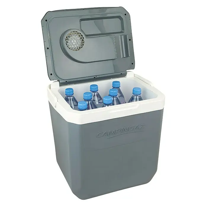 Campingaz Nevera de camping Powerbox Plus - 28 l, 31 x 41 x 47 cm - Vista angular