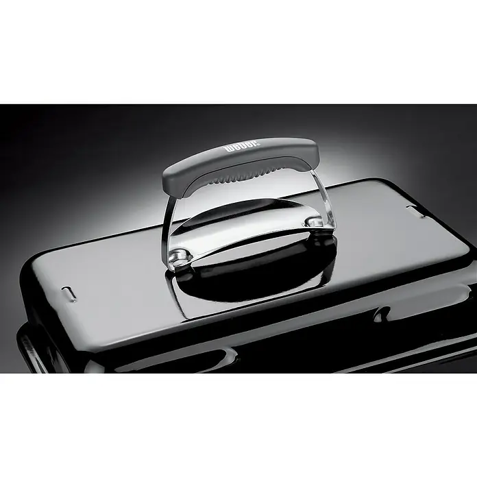Weber Go-Anywhere Barbacoa de carbón - Negro, Superficie parrilla: 42 x 26 cm - Primer plano
