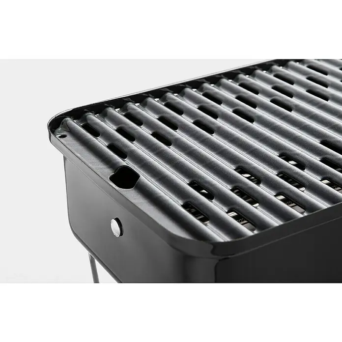 Weber Go-Anywhere Barbacoa de carbón - Negro, Superficie parrilla: 42 x 26 cm - Primer plano
