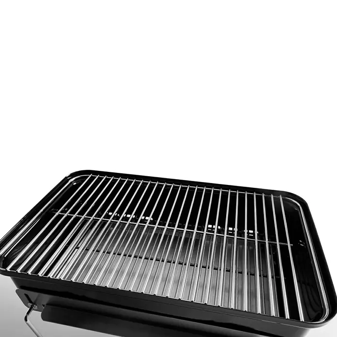 Weber Go-Anywhere Barbacoa de carbón - Negro, Superficie parrilla: 42 x 26 cm - Primer plano