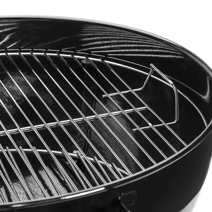 Weber Barbacoa redonda con tapa Compact Kettle - Negro, Superficie parrilla: Ø 57 cm - Primer plano