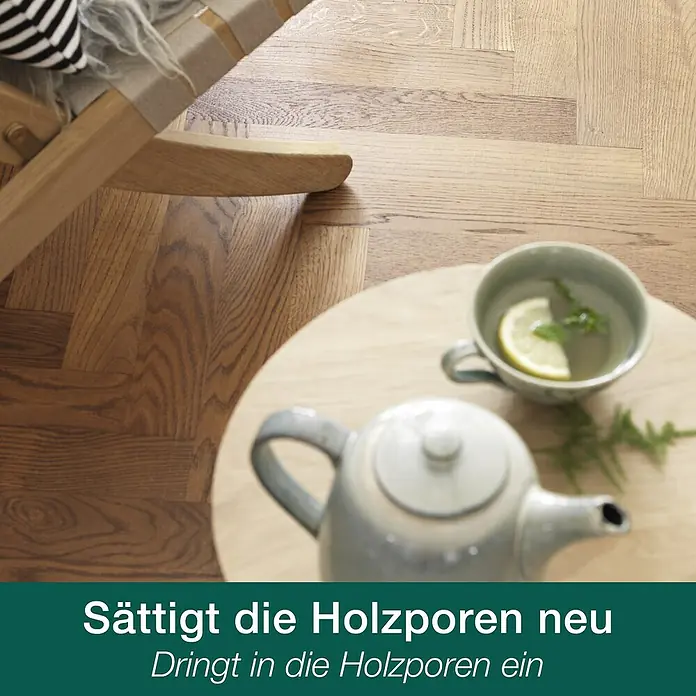 Bona Home Parkett-Pflegeöl - Neutral, 2,5 l - Informationsansicht