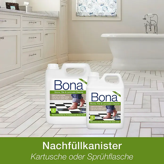 Bona Fliesen- & Laminatreiniger - 4 l, Nachfüllkanister - Informationsansicht