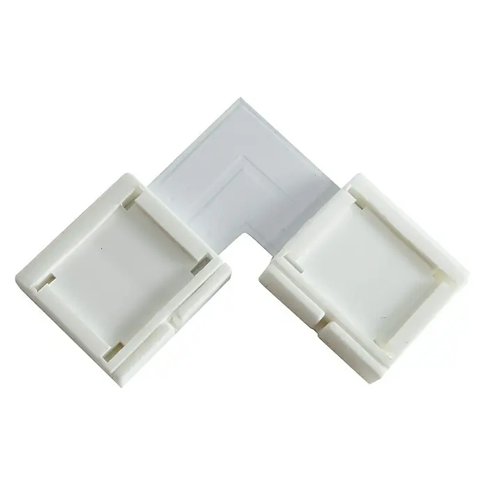 Alverlamp Conector en L para tiras LED - L x An: 3,2 x 3,2 cm, Plástico