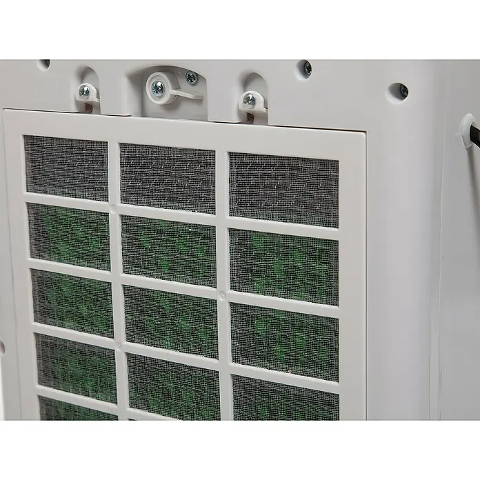 Purline Climatizador evaporativo Rafy 51 - Blanco/Negro, Altura: 58 cm, 75 W - Primer plano