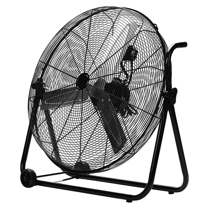 Purline Ventilador de suelo industrial 160 - Negro, Diámetro: 70 cm, 160 W - Vista angular