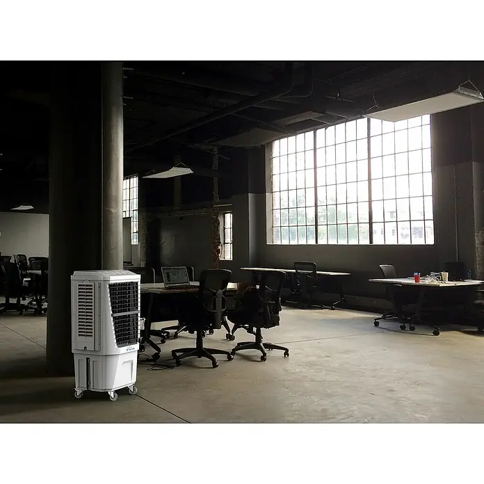Purline Climatizador evaporativo Rafy 180 - Blanco, Altura: 118 cm, 160 W - Foto ambiente