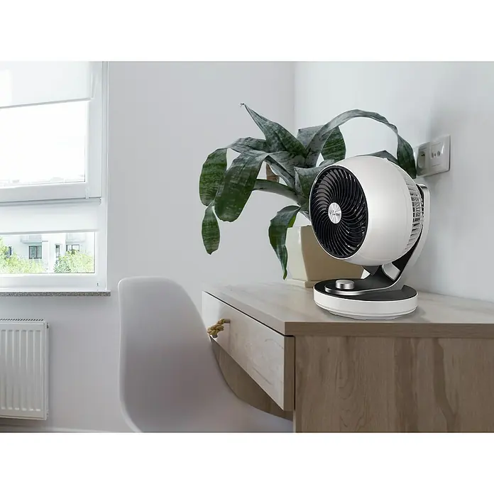 Purline Ventilador de suelo y sobremesa Venty TA60 - Blanco, Diámetro: 27 cm, 60 W - Foto ambiente